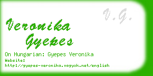 veronika gyepes business card